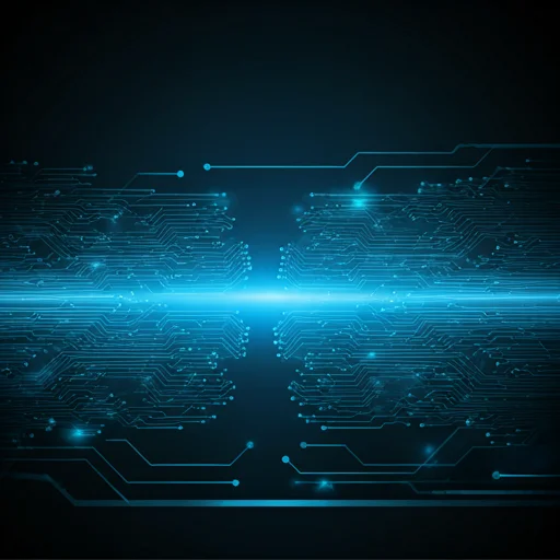 Abstracte digitale printplaatachtergrond die geavanceerde computerinfrastructuur, gegevensverwerkingssysteem en technologische innovatie vertegenwoordigt die moderne esports-platforms, analyseomgevingen en streamingecosystemen ondersteunt.