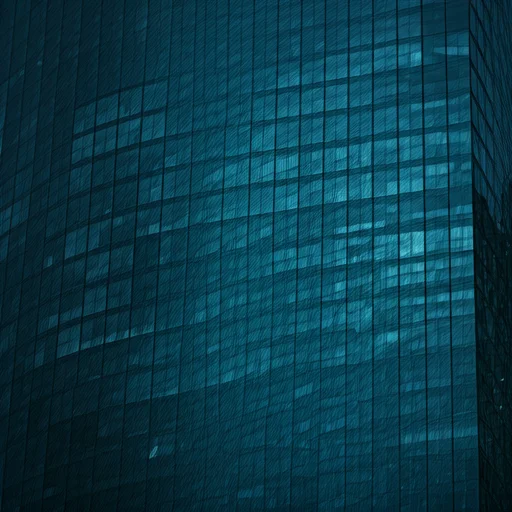 Close-up van de gevel van een modern glazen kantoorgebouw met herhalende geometrische reflecties over het transparante oppervlak, wat bedrijfsinfrastructuur, technologiegedreven omgevingen en de zakelijke kant van digitale industrieën zoals esports-mediaplatforms, analyseservices en gaminggerelateerde organisaties symboliseert.